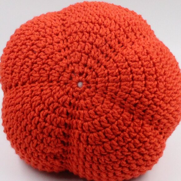 Handmade Crochet Acrylic Amigurumi Pumpkin Small - Picture 4 of 4